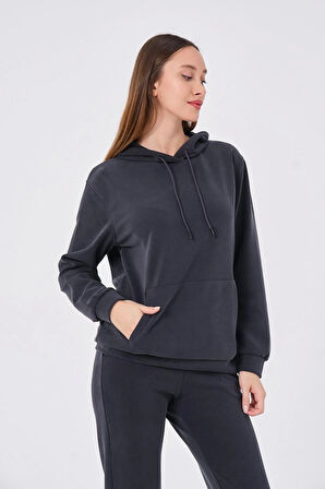 Kadın Yumuşak Kumaş Eşofman Takımı Eşofman Altı ve Sweatshirt