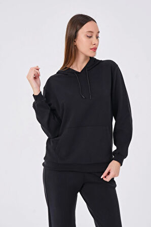 Kadın Yumuşak Kumaş Eşofman Takımı Eşofman Altı ve Sweatshirt