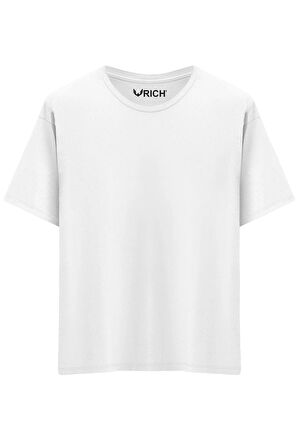 Erkek 4 Lü Paket %100 Pamuk Oversize Tişört Basic Bisiklet Yaka Kısa Kollu T-Shirt