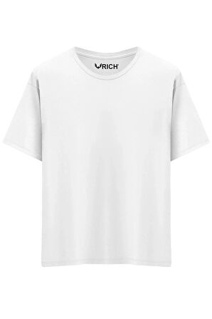 Erkek 4 Lü Paket %100 Pamuk Oversize Tişört Basic Bisiklet Yaka Kısa Kollu T-Shirt