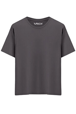 Erkek 4 Lü Paket %100 Pamuk Oversize Tişört Basic Bisiklet Yaka Kısa Kollu T-Shirt