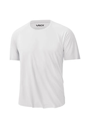 Erkek %100 Pamuk Slim Fit Sporcu Tişört Basic Bisiklet Yaka Kısa Kollu T-Shirt