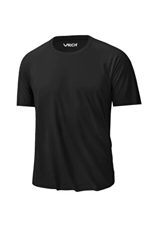 Erkek %100 Pamuk Slim Fit Sporcu Tişört Basic Bisiklet Yaka Kısa Kollu T-Shirt