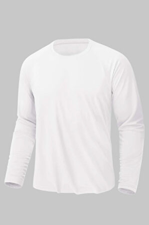 Erkek Uzun Kollu %100 Pamuk Elasten Dar Kesim Badi