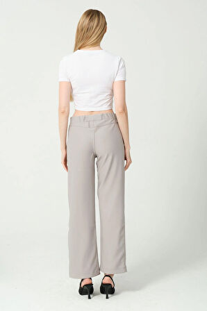 Kadın Yüksek Bel Bol Paça Pantalon