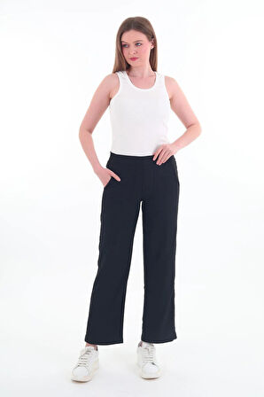 Kadın Yüksek Bel Bol Paça Pantalon