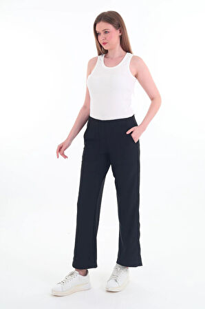 Kadın Yüksek Bel Bol Paça Pantalon