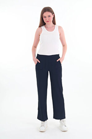 Kadın Yüksek Bel Bol Paça Pantolon