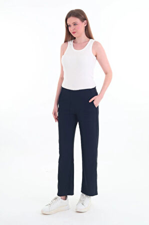 Kadın Yüksek Bel Bol Paça Pantolon