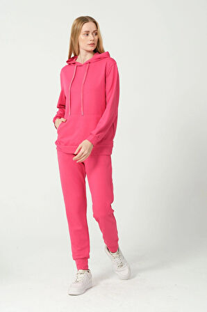 Kadın Yumuşak Kumaş Eşofman Takımı Eşofman Altı ve Sweatshirt