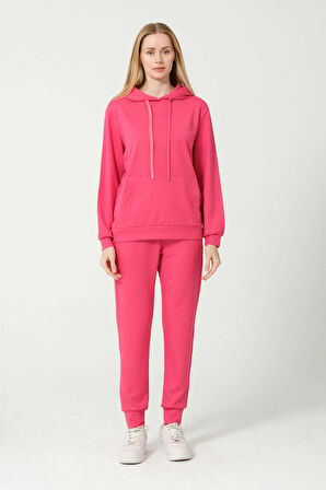 Kadın Yumuşak Kumaş Eşofman Takımı Eşofman Altı ve Sweatshirt