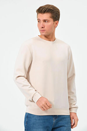 Erkek Oversize Bisiklet Yaka Sucuba Sweatshirt
