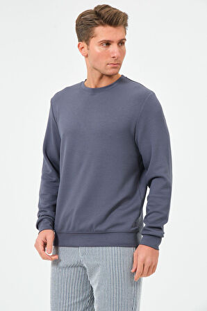 Erkek Oversize Bisiklet Yaka Sucuba Sweatshirt