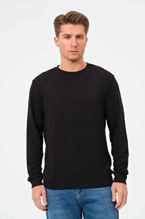 Erkek Oversize Bisiklet Yaka Sucuba Sweatshirt