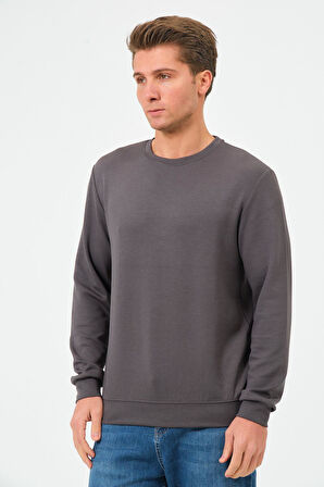 Erkek Oversize Bisiklet Yaka Sucuba Sweatshirt