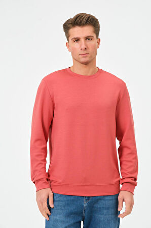Erkek Oversize Bisiklet Yaka Sucuba Sweatshirt