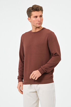 Erkek Oversize Bisiklet Yaka Sucuba Sweatshirt