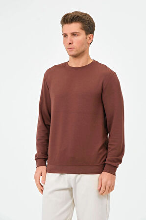 Erkek Oversize Bisiklet Yaka Sucuba Sweatshirt