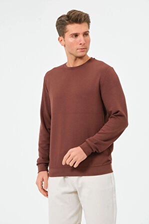 Erkek Oversize Bisiklet Yaka Sucuba Sweatshirt