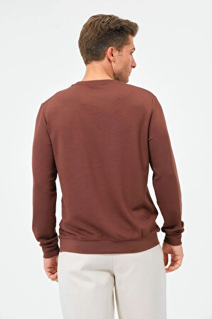 Erkek Oversize Bisiklet Yaka Sucuba Sweatshirt