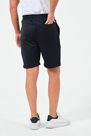 Erkek Düz Renk Regular Fit Bermuda Şort