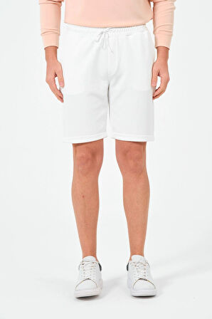 Erkek Düz Renk Regular Fit Bermuda Şort