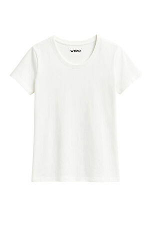 Kadın %100 Pamuk 2'li Paket Kısa Kollu Yuvarlak Yaka Tişört