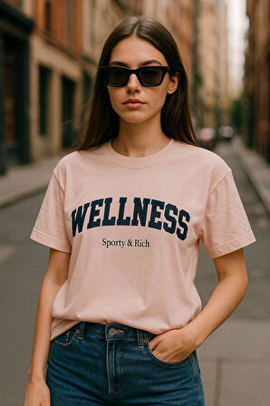 Kadın Basic T-shirt Oversize Crop Rahat Kalıp Baskılı Tişört %100 Pamuk Kısa Kollu Tişört