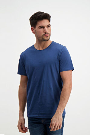 Lacivert Erkek Basic T-shirt