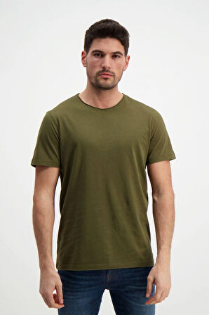 Haki Erkek Basic T-shirt