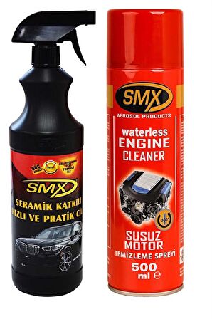 SMX Susuz Motor Temizleme Spreyi / Seramik Cila / Hızlı Cila / Pratik Cila / MUHTEŞEM 2'Lİ