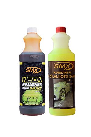 SMX Neon Jant Temizleyici 1 LT / SMX %40 Cilalı Oto Şampuanı (1 LT)