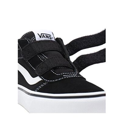 Vans YT Ward Mid V Çocuk Ayakkabı VN0A5HZ9IJU1 Siyah/Beyaz