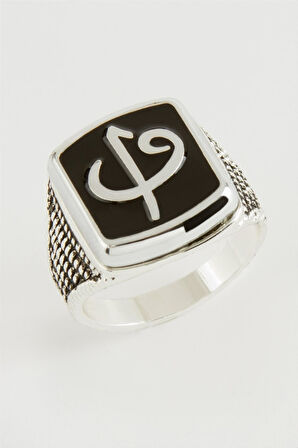 Vav Elif Metal Erkek Yüzük