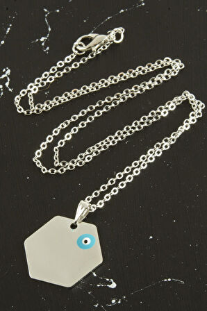 Altıgen İsim Yazılabilir Kolye