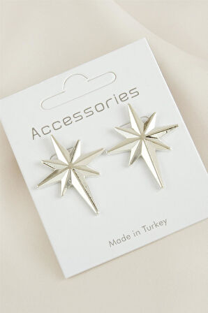 Yıldız Yeni Sezon Metal Küpe