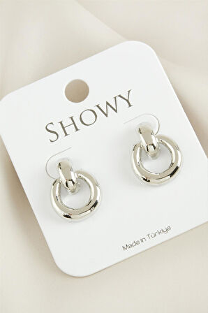 Yuvarlak Yeni Sezon Metal Küpe