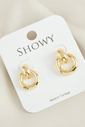 Yuvarlak Yeni Sezon Metal Küpe