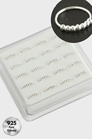 Noktalı Halka Gümüş Hızma 20 Adet