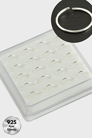 Halka Gümüş Hızma 20 Adet