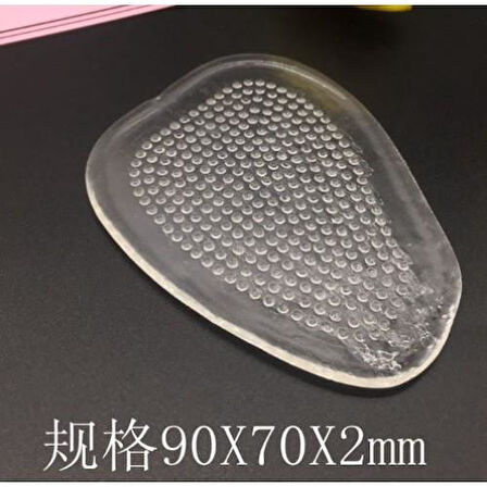 Kaydırmaz Topuklu Ayakkabı Tabanlığı Şeffaf 17GR