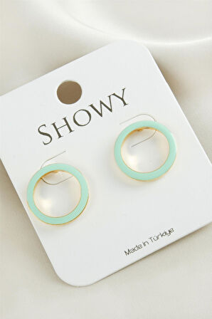 Halka Yeni Sezon Mineli Küpe