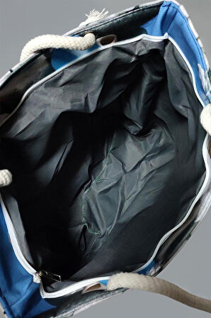 Baykuş Desenli Plaj Çantası