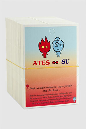 Ateş Su Bileklik Kartı