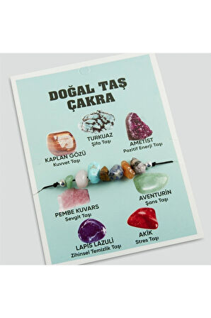 Doğaltaş Taş Çakra Bileklik