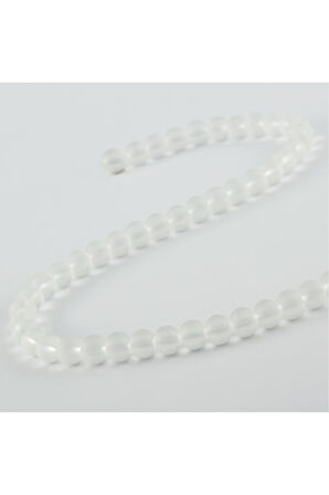 8 mm Buzlu Kuvars Görünümlü Cam Taşı