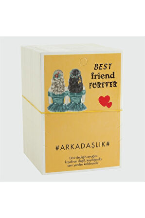 3'lü Arkadaşlık Bileklik Kartı