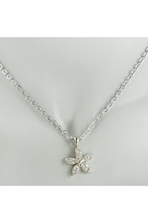 Papatya Zirkon Taşlı Trend Kolye