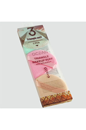 Ocean 3 Adet Oval Makyaj Süngeri