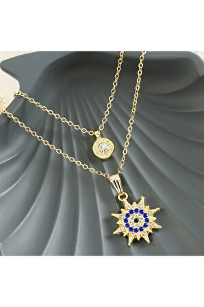 Yıldız Nazar Yeni Sezon İkili Kolye